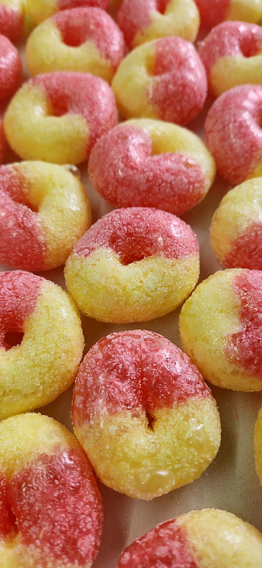 Strawberry Banana Mammoth Donuts