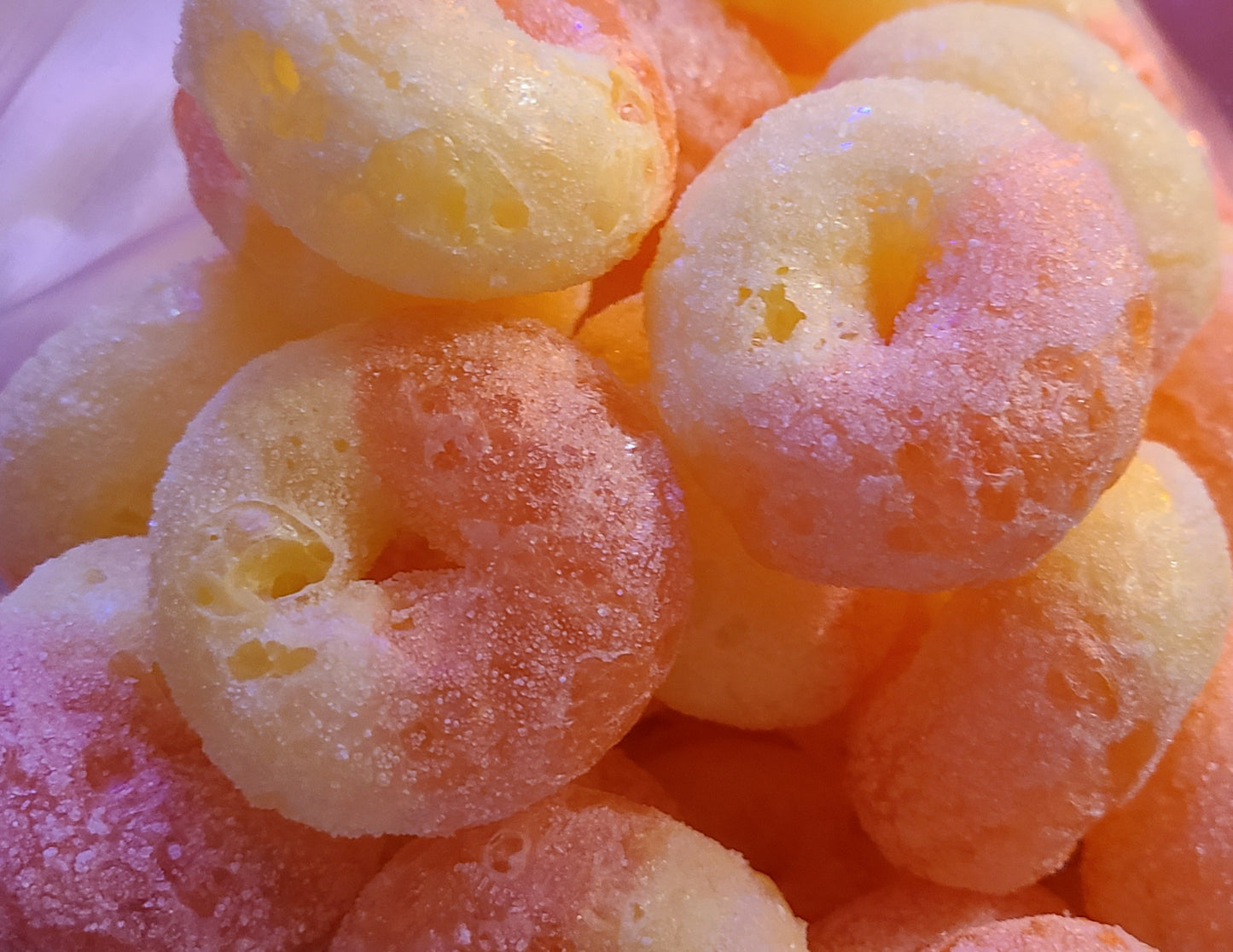 w Peach Mammoth Donuts